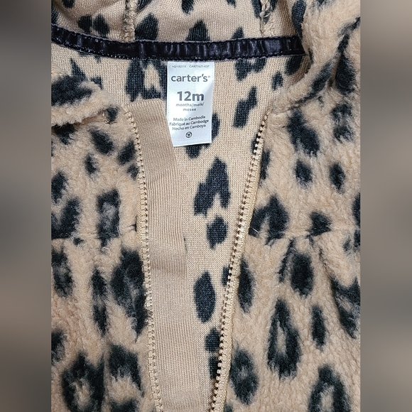 NWT Carter's size 12M tan jumpsuit - Picture 3 of 6